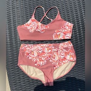 Albion Garden Rose Rise Bralette & High-Waisted Bottoms